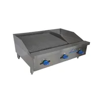 product of Comstock-Castle FHP36-12-2RB 36" Countertop Gas Griddle/Charbroiler Combination, 70.000 BTU