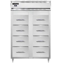 product of Continental Refrigerator D2RSNSS-F 52" Two Section Vertical Fish/Poultry File Refrigerator w/ 8 Drawers