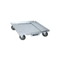 product of Cres Cor 500026 Hi-Tensile Aluminum Transport Dolly, 27x26.5in, Silver, 5in Swivel Casters, NSF