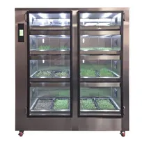product of Carter-Hoffmann GC42 Gardenchef Herb & Microgreen Growing Cabinet, 65" 2-Door, 8 Zones, Stainless Steel