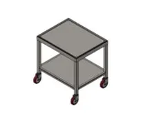 product of Carter-Hoffmann IT3024M 30.38"W Induction Table, All Stainless Steel, Marine Edge Shelves, 5" Swivel Casters