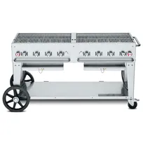 product of Crown Verity CV-MCB-60NG 60" Natural Gas Mobile Outdoor Grill, 8 Burners, 129.000 BTU