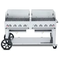 product of Crown Verity CV-MCB-60WGP-NG 60" Natural Gas Mobile Outdoor Grill, Wind Guard Pkg, 129.000 BTU