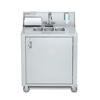 product of Crown Verity CV-PHS-3 Portable Sink, Hot & Cold Water