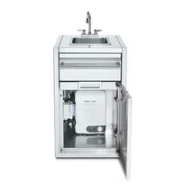 product of Crown Verity IBISC-SK-WH Small Built-In Cabinet with Sink & Water Heater