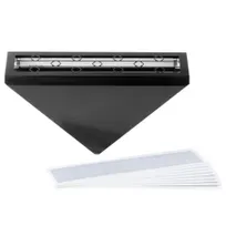 product of Curtron BL-150-BLACK-COMBO Insect Trapper – 2×25W UV Lights, 10×17"x4" Glue Boards, 1800 sq ft