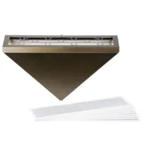 product of Curtron BL-150-GOLD-COMBO Insect Trapper – 2×25W UV Lights, 10×17"x4" Glue Boards, 1800 sq ft, 120V/60Hz