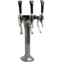 product of Crysalli CBR-V3BLC-SDLX Draft Tower, 3-Valve, 21" Sparkling Water, Lever, Flow, 12-1/2" Clearance