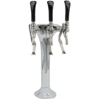 product of Crysalli CBR-V3C-SDLX Cobra Water Tower, 21" Chrome, 3 Faucets, 1.5-2 Oz/sec Flow, 12-1/2" Bottle