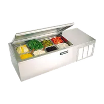 product of Delfield CTP 8146-NBP 46" Raised Condiment Rail, 4 Pan Capacity
