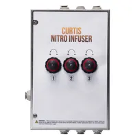 product of Curtis NIB3 Nitro Infuser Box with 3 Heads, Needle Valves, Speedfit Connection, Mounting Bracket