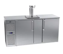 product of Krowne DB72 72" Draft Beer Cooler w/ 3 Kegs, (1) 3-Tap Tower, Two-Section