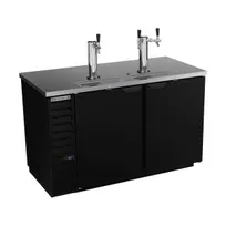 product of Beverage Air DD58HC-1-B 59" Draft Beer Cooler w/ 3 Kegs, 21.86 cu. ft., 1 Single & 1 Dual-Tap Towers