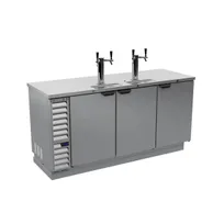 product of Beverage Air DD78HC-1-S 79" Draft Beer Cooler w/ 4 Kegs, 33.59 cu. ft., 2 Dual-Tap Towers
