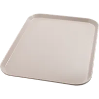 product of Dinex DX1089I31 Rectangular Tray, 14" x 18", Size I Flat, Fiberglass, Latte Brown - 1/Case