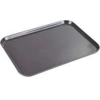 product of Dinex DX1089M44 - 15" x 20" Rectangular Tray, Medium, Fiberglass, Graphite Grey - 1/Case