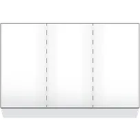 product of Dinex DX6SM0010000 Tray Ticket, 8-1/2" x 14", 3-Panel, Unprinted Sides, Two 8-1/2" Perforated, Paper