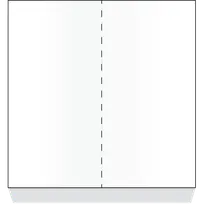 product of Dinex DX6ST0010000 Tray Ticket, 8½" x 11", 2‑Panel Unprinted, Laser Compatible Paper - 1/Case