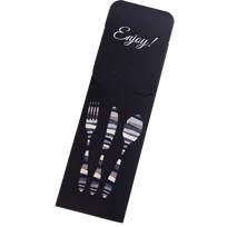 product of Dinex DXCTCAD1003 Cutlery Caddy, Paper Sleeve, 16" x 16" Napkin, Fits Utensils, Black Enjoy - 1/Pack