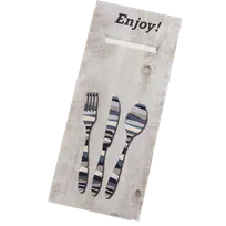 product of Dinex DXCTCADS1041 Cutlery Caddy Paper Sleeve 13" x 13" Napkin, Stainless/Plastic Utensils - 1/Pack
