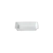 product of Dinex DXHH8 - 12 Oz Rectangular Disposable Tray, White Polypropylene, Heat-Resistant 350°F, Recyclable