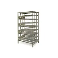 product of Dinex DXPCSR84 Aluminum Can Rack, (84) #10 Cans, 4" Casters