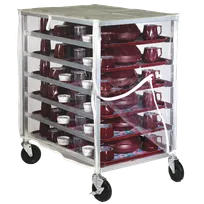 product of Dinex DXPDHOR12UP Universal Tray Delivery Cart with 12 Trays Capacity, 1-Compartment