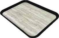 product of Dinex DXSMC1418NSW03 Glasteel Tray, Black 14" x 18" Fiberglass, Non-Skid, Stain-Resistant - Case