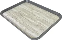 product of Dinex DXSMC1418NSW44 Glasteel Tray, 14" x 18", Grays Fiberglass, Non-Skid, Stain-Resistant