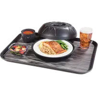 product of Dinex DXSMC1520NSQ44 Patient Tray 15" x 20" Rect Grays Fiberglass NonSkid NSF Quarry Graphite 1/Case
