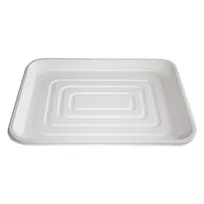 product of Dinex DXTR1418D42 Disposable Tray, 14" x 18", Rectangular, Natural Bagasse Compostable - 100/Case