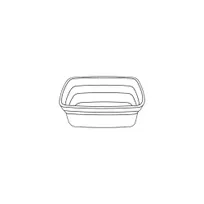 product of Dinex DXTT20 Soup Bowl - 8 oz Rectangular Plastic Disposable Bowl, 7-9 oz - 1/Case
