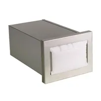 product of Dispense-Rite CMND-1 Built-In Horiz. Napkin Dispenser, Holds 4-1/2"-5" x 6-1/2" Napkins, Stainless Steel