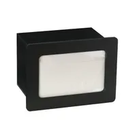 product of Dispense-Rite FMN-1BT Built-In Dispenser, Holds 5" x 6" 6-1/4" H 8-1/2" W 5-1/2" D Black Polystyrene