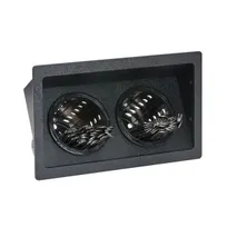 product of Dispense-Rite FMSH-2BT Condiment Organizer, 2-Section, 7-1/2"H x12-1/8"W x8-3/4"D, Black Plastic