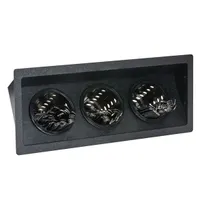 product of Dispense-Rite FMSH-3BT 3-Section Flatware/Condiment Organizer Black Plastic7-1/2"Hx17-5/8"Wx8-3/4"D