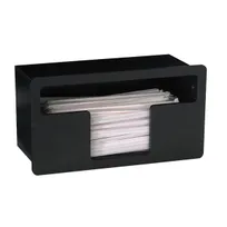 product of Dispense-Rite FMTS-1BT Straw Holder Black Plastic 6-1/4"H x11-5/8"W x5-1/2"D 5-1/2"x10-7/8" Cut-Out