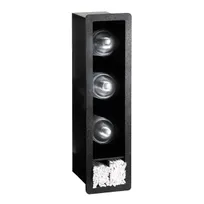 product of Dispense-Rite FMVDL-3 Dome Lid Organizer, 3-Section, 26" H x 7" W x 8" D, Black Polystyrene