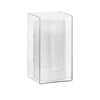 product of Dispense-Rite MLD-1 Lid/Cup Organizer, 4" Modular, 8"H X 4"W X 4"D, Acrylic, Clear