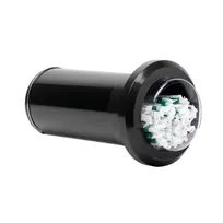 product of Dispense-Rite SLR-STRAW-2 Black Cyl Dispenser 7-1/8" Dia X 13" L 11-3/4" Std/Jmb Straws Plastic NSF