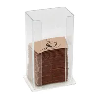 product of Dispense-Rite SLV-H-1CL Coffee Sleeve Dispenser Spring-Loaded H/V PS 10" H x 6-1/2" W x 4-1/2" D