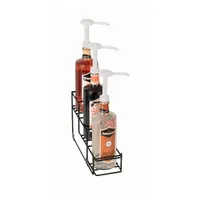 product of Dispense-Rite WR-BOTL-3 3-Tier Bottle Rack, 7-1/2" H x 4-1/4" W x 13-1/4" D, Black, Construction