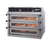 product of Doyon PIZ3G 35" Triple Deck Gas Countertop Pizza Oven w/ (3) 18" Pizza Capacity, Glass Doors