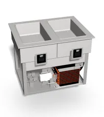 product of Duke HCF-2 Hot/Cold/Freeze Drop-In Food Well Unit, Heated & Refrigerated
