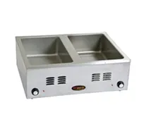 product of Eagle Group 1220FW2-120 Countertop Food Pan Warmer, (2) 12"x20" Pan Openings, Wet & Dry Operation
