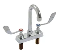 product of Eagle Group 301004 Faucet, Deck Mounted 4" Centers, Rigid Gooseneck Nozzle