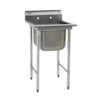 product of Eagle Group 314-16-1-18R-3VP 38" One Compartment Sink, 16"W x 20"L Bowl With Right-Hand Drainboards