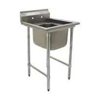 product of Eagle Group 314-16-1-3VP 23" One Compartment Sink, 16"W x 20"L Bowl Without Drainboards