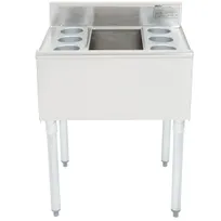 product of Eagle Group B2CT-18 24" Underbar Ice Bin with 6 Bottle Holders, 63 lb. Capacity