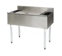 product of Eagle Group B3CT-12D-18 36" Insulated Underbar Ice Bin with 8 Bottle Storage